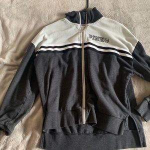 Pink zip up hoodie